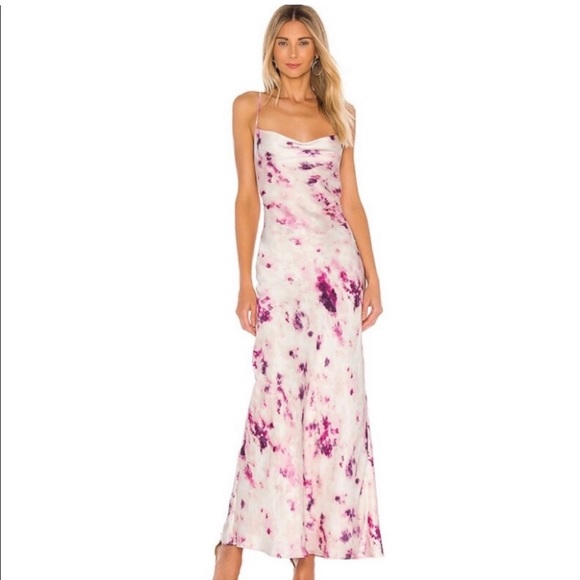 Bardot Tie Dye Slip Dress Purple - Picture 4 of 10